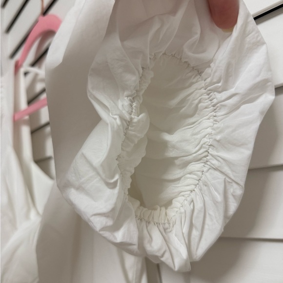 ASTR the label White Puff Sleeve Mini Dress With Bubble Skirt - Picture 8 of 8